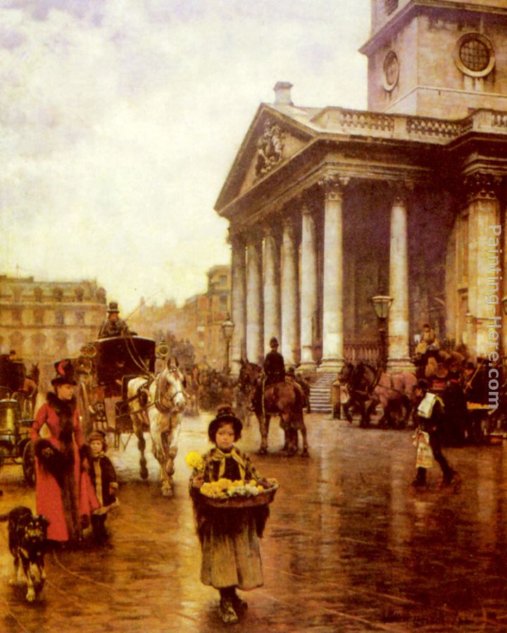 St Martin-in-the Fields painting - William Logsdail St Martin-in-the Fields art painting